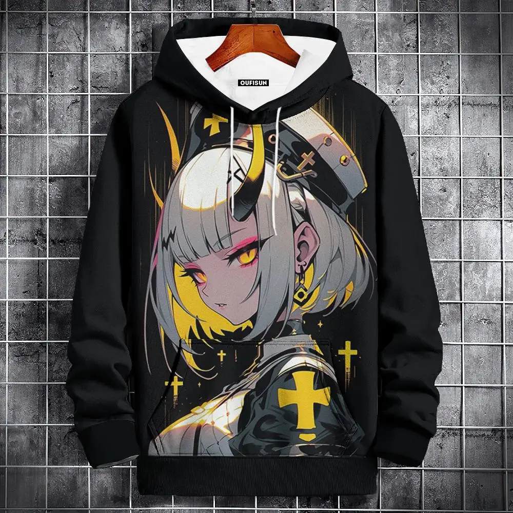 Fashion Men's Hoodie Anime 3d Print Long Sleeve Sweatshirts For Mens Autumn Hoodie Men Women Clothing Oversized Hoodies Pullover