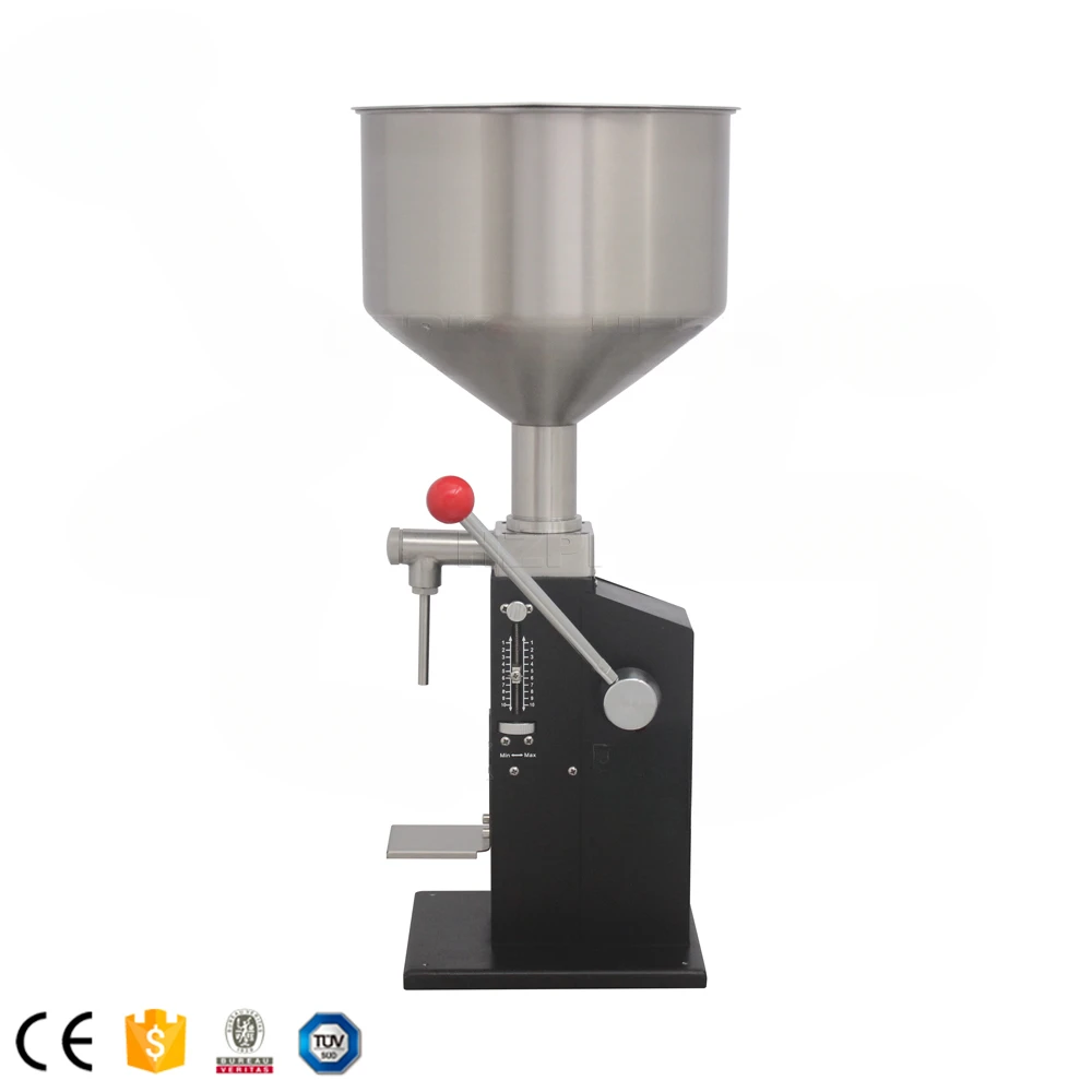 A03 manual small-capacity piston essential oil emulsion cream bottle paste liquid filling machine 50ml