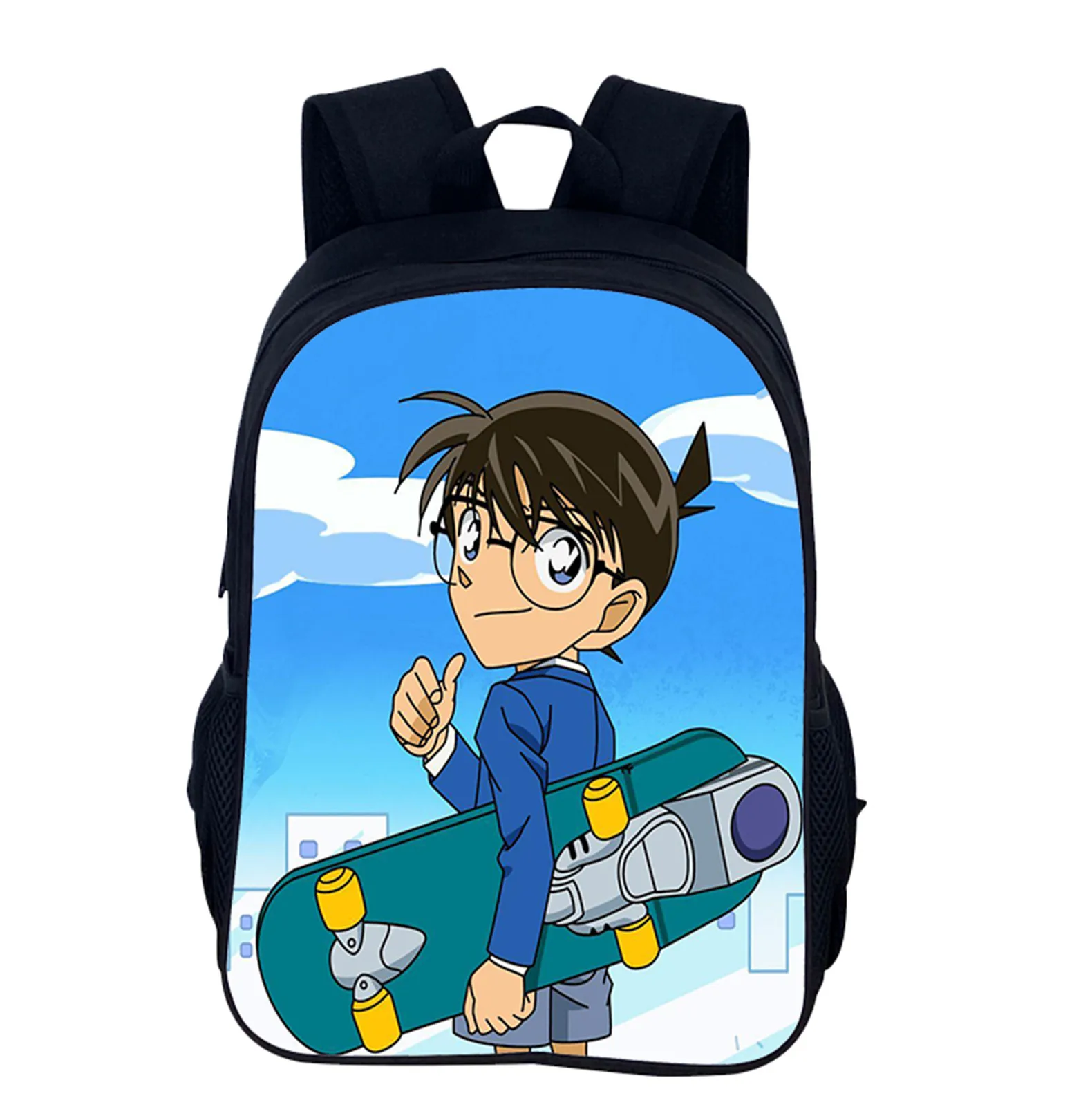 Detective Conan Classic Large Capacity Backpack,Unisex Boy Girl Fashion Casual Knapsack for School Travel
