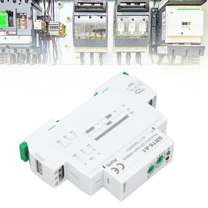 Single Function Time Relay GRT6-A1 1xSPDT 0.1s 10 Days DIN Rail Mounting Timer Relay