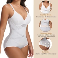 Women Cross Tummy Control Shapewear Sexy Mesh Slimming Waist Briefs Bodysuit Thin Breast Cup Body Shaper Butt Lifter Smooth Body - Image 4