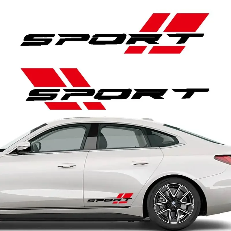 

2PCS 16” Sport Racing Car Decals – Universal Side Skirt & Trunk Emblem Stickers, Exterior Auto Styling Accessories,summervibes