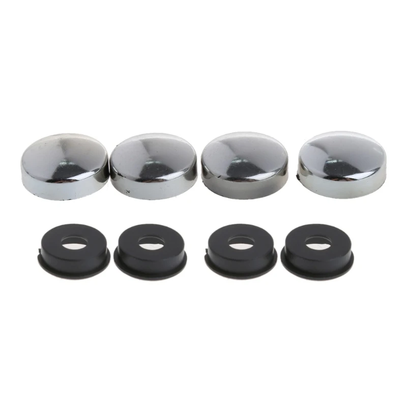 8Pcs Car Truck License Plate Bolts Frame Fixed Fasteners Screws Plastic Nut Security Plate Mounting Screws