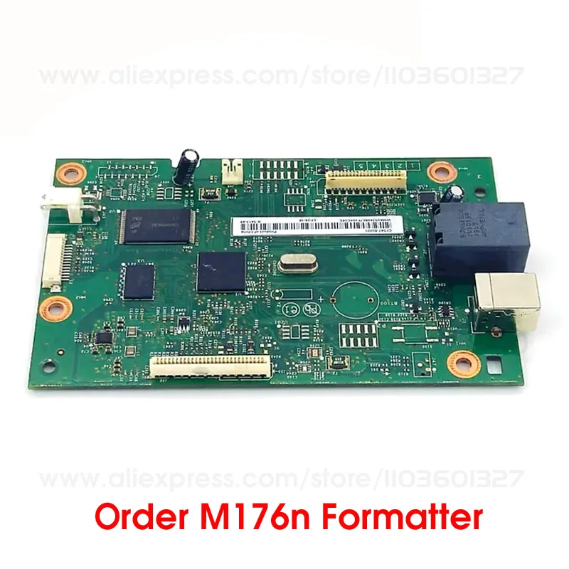 Imagem -05 - Originais Formatter Board para hp Mainboard Mãe M176 M176n 176n M177 M177fn M177fw Cf54760001 Cz165-60001 Peças