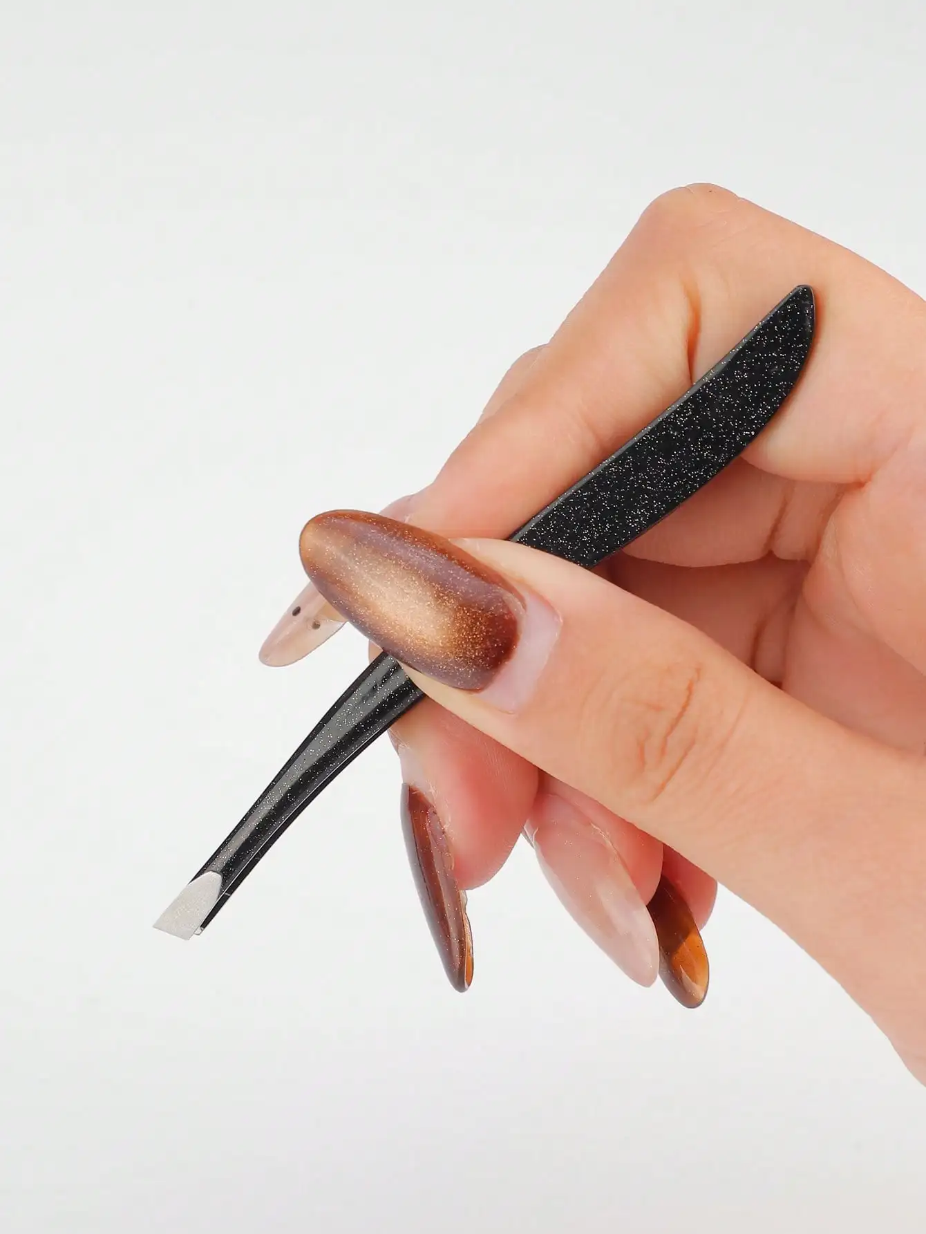 1 Pcs Pair of Ultra-sharp Stainless Steel Eyebrow Tweezers, Perfect for Shaping, Suitable for Both Men and Women