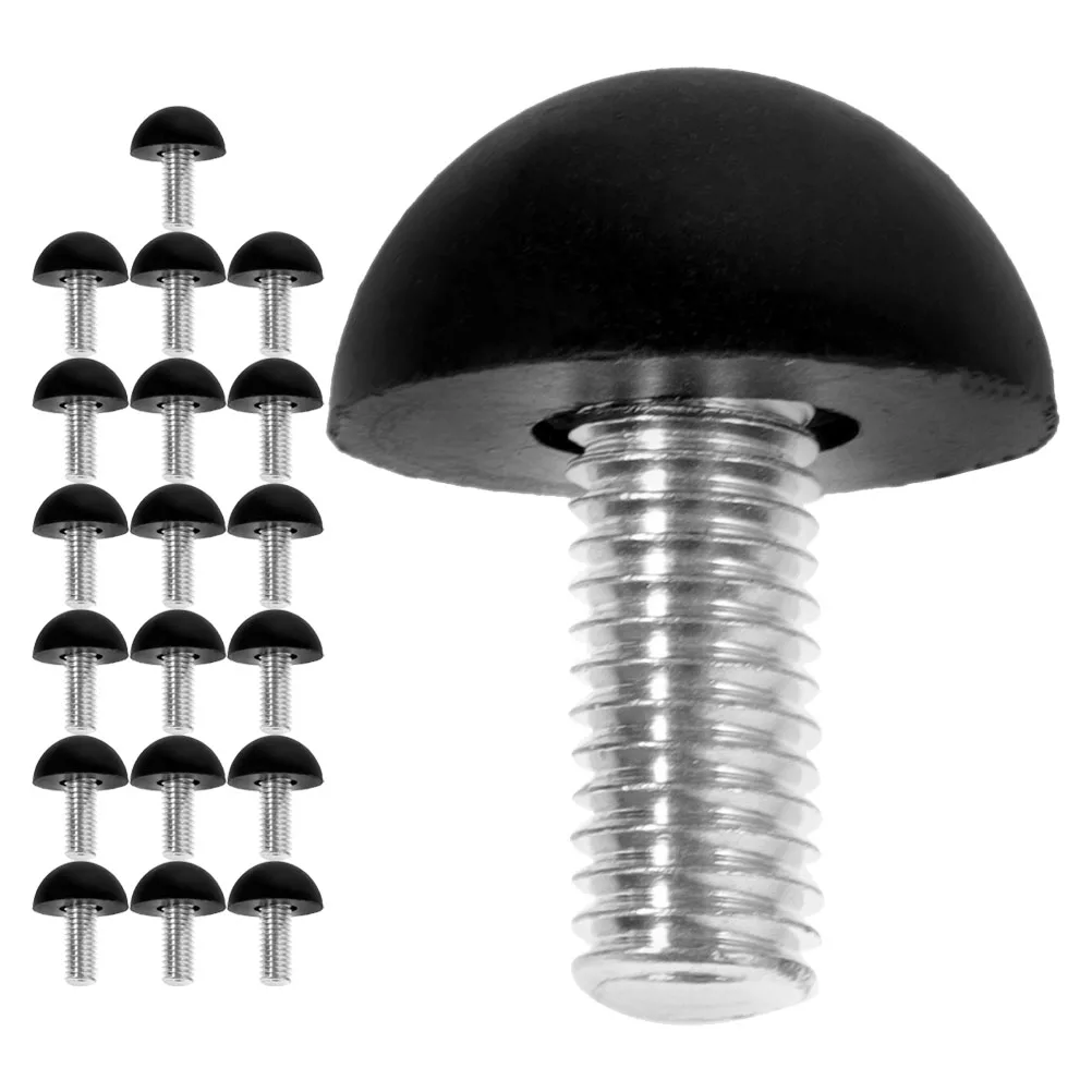 

20Pcs Adjustable Furniture Levelers Threaded Feet for Tables Chairs Cabinets Easy Install Round Head Design Furniture Leg Risers