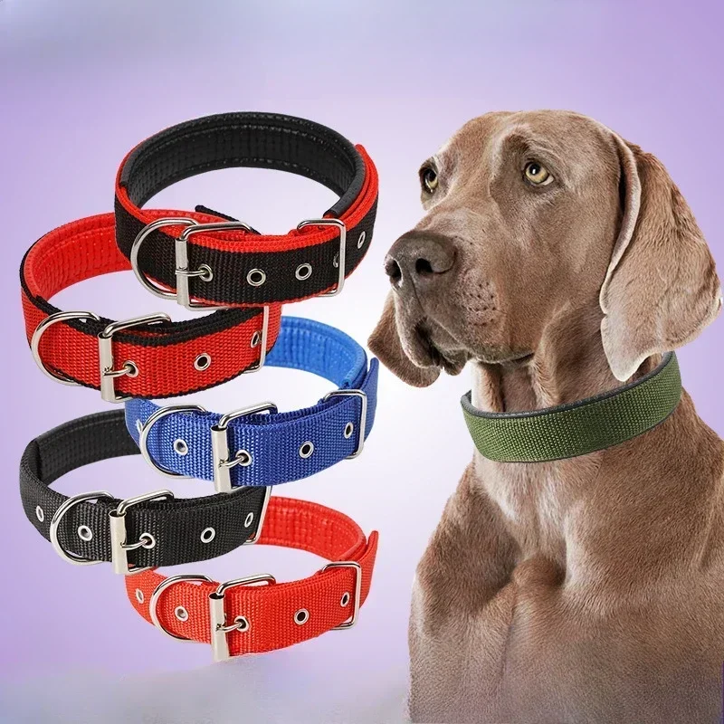 Non Neck Pet Collar Dog Collar Soft Leather Cat Collars Adjustable Size