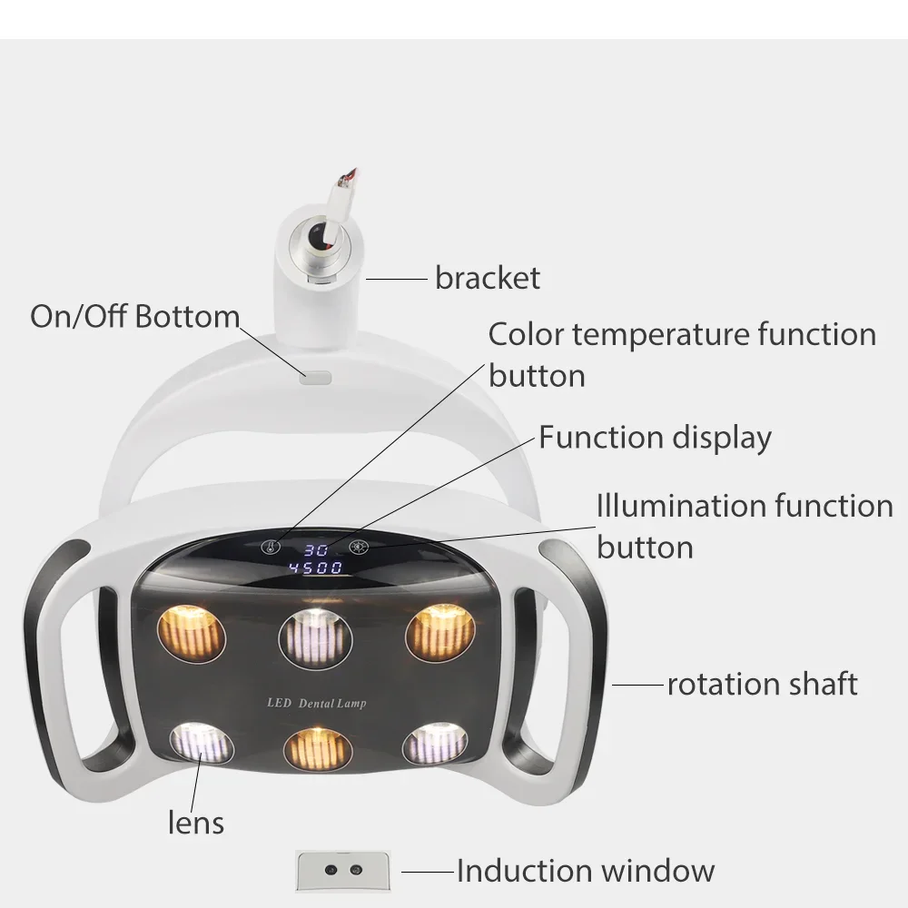 Odonto sem Galantia Dental Operation Lamp Dentistry Chair LED Light Shadowless With Induction LED Lamp