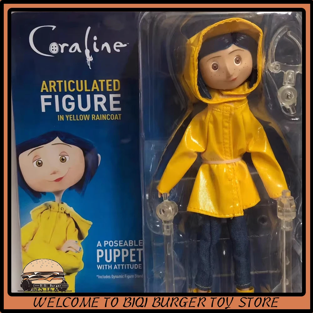 

Фигурка Coraline, фигурка из фильма «Коралина и секретная дверь», дождевик, статуэтка Коралина, модель детской куклы, коллекционное украшение