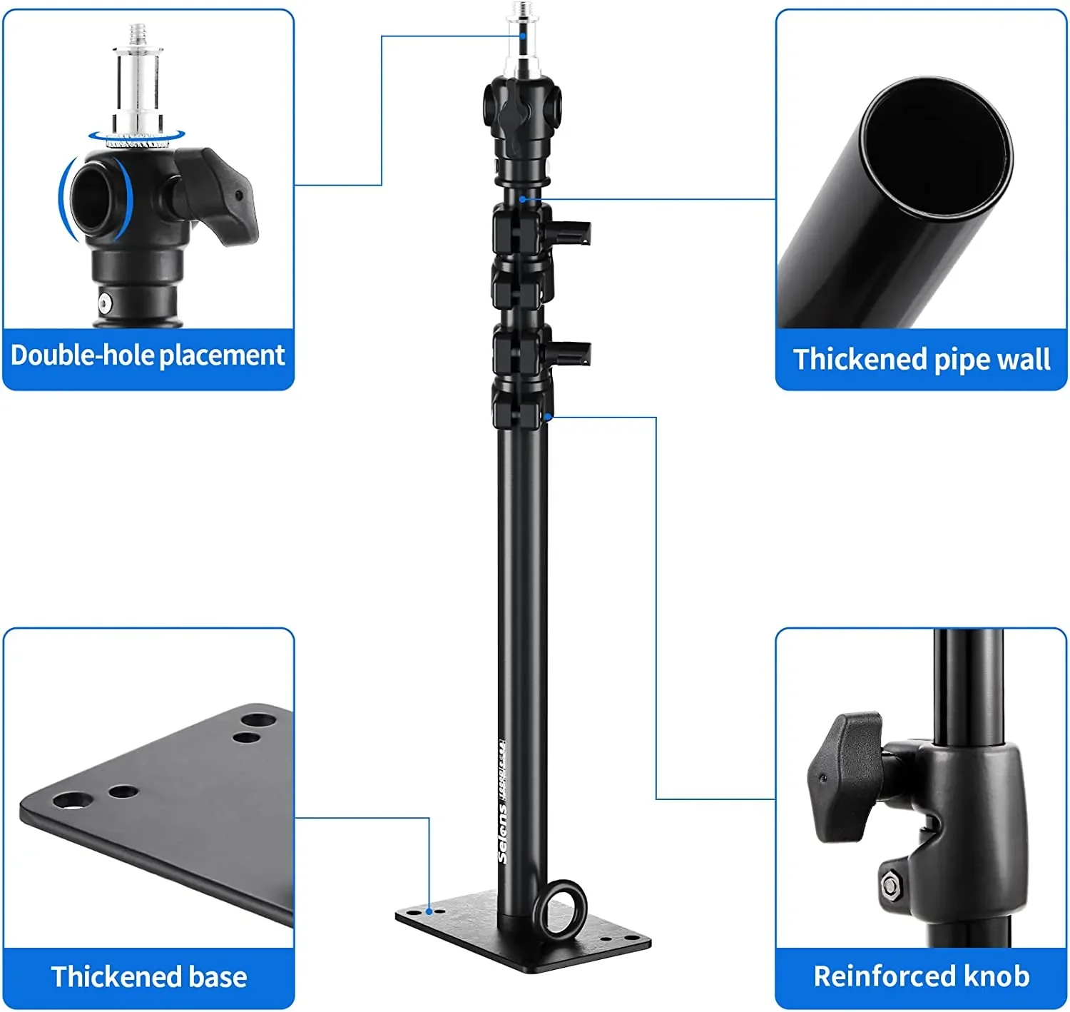 Camera Wall Ceiling Boom Arm Mount With 1/4