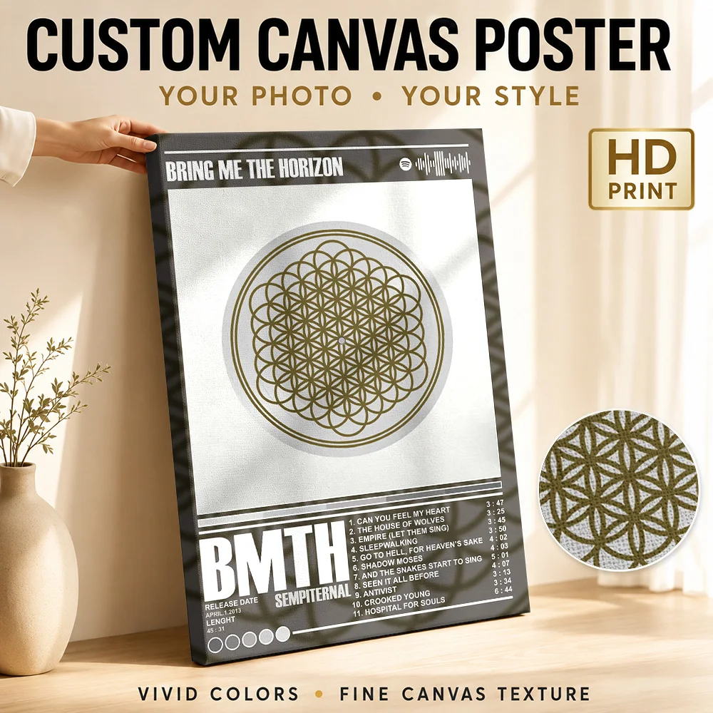 Bring Me The Horizon - Sempiternal Canvas Print Poster Personalized Photo Modern Aesthetic Wall Paintings Decoration for Office