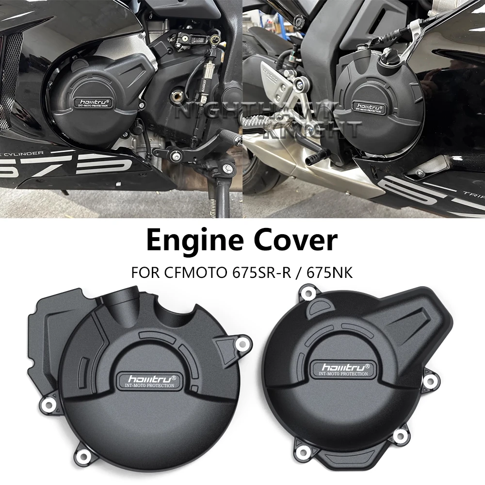 New 2025 Motorcycle Accessories Engine Cover For CFMOTO 675 SR-R 675SR-R 2024 2025 675NK 675 nk Engine Fall Protective Cover