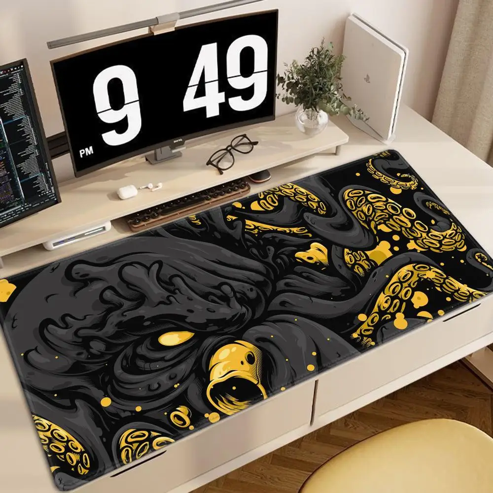 Gamer Muismatten Octopus Monster Grote Muismat Toetsenbord Mat Bureau Tapijt Pc HD Bureau Matten Bedrijf Thuis Muismat Voor Gift 90x40cm