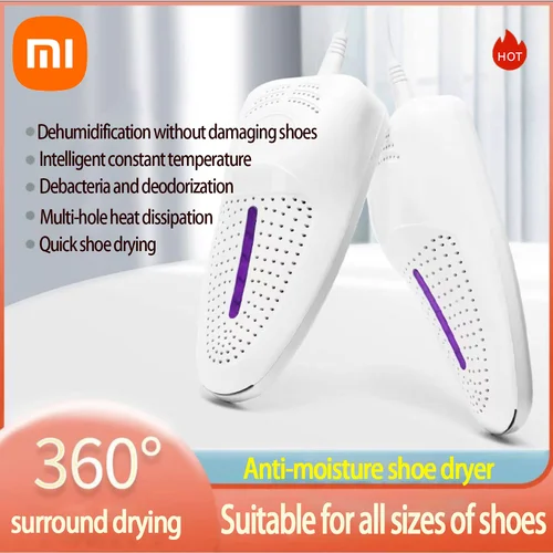 샤오미 휴대용 신발 건조기, 지능형 빠른 건조 발 워머, 바이올렛 라이트 신발 건조기 히터, 어린이 성인 부츠 신발 건조기 