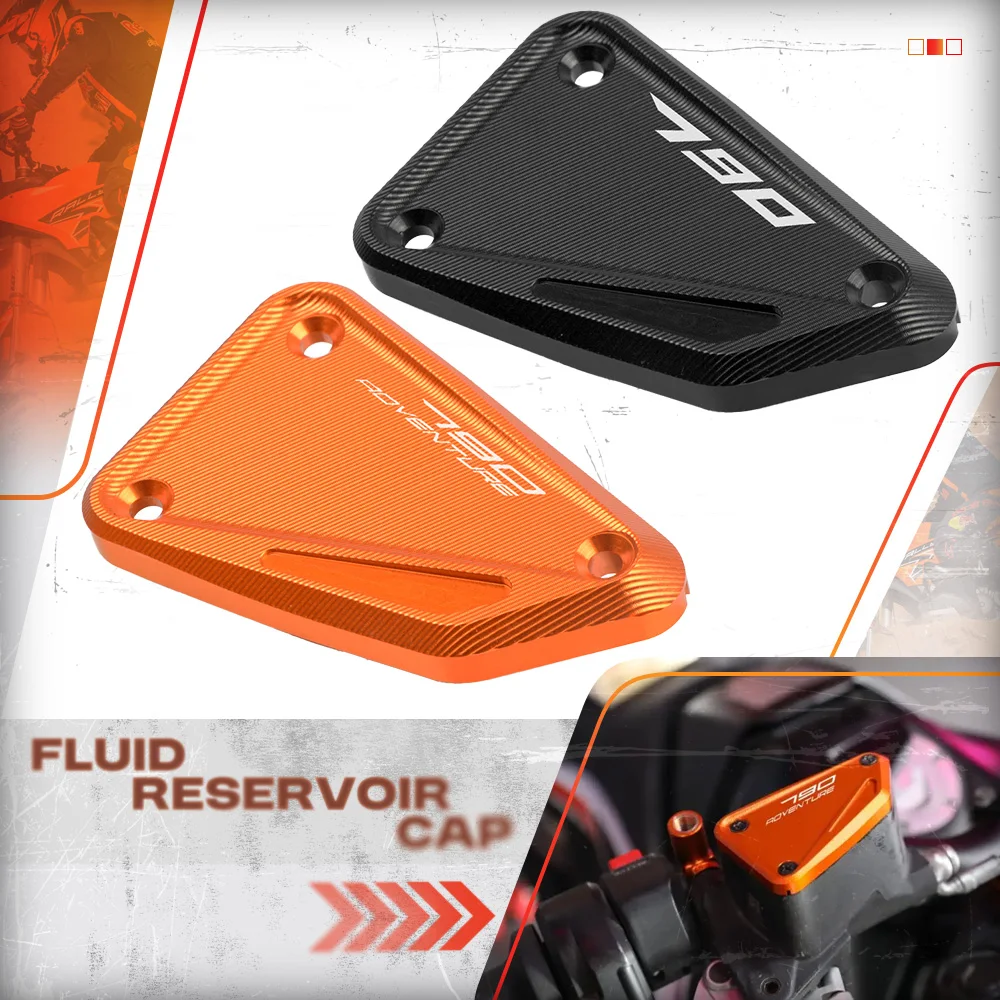 

2024 Motorcycle Front Brake Fluid Cylinder Cover Master Reservoir Cap For 790DUKE 790 ADVENTURE ADV R 2018 2019 2020 2021-2023