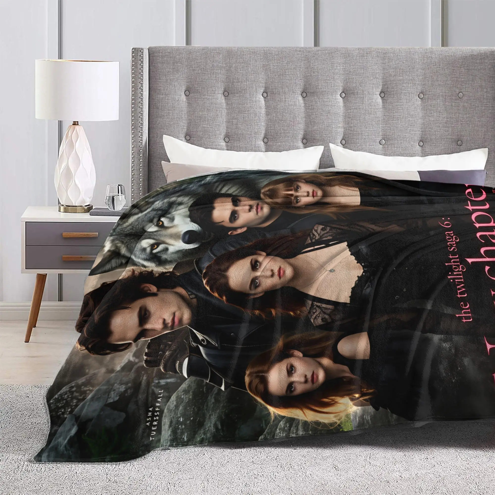 ديكور إدوارد بطانية دافئة الشفق ساغا الاطفال أفخم رمي بطانية طباعة غرفة نوم الفانيلا المفرش غطاء سرير أريكة