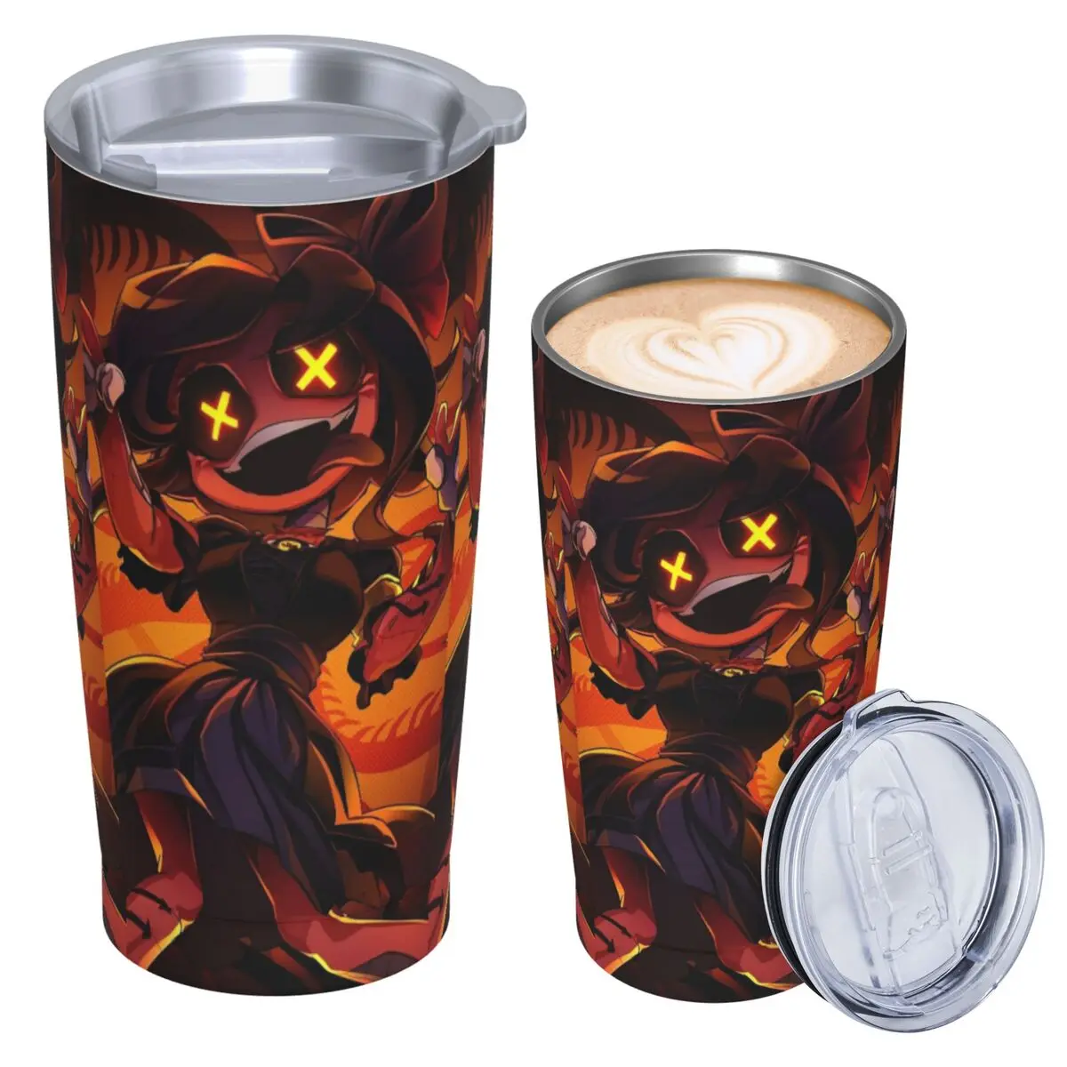 Murder Drones Cartoon Anime Stainless Steel Tumbler Vacuum Insulated Mug Thermal Cold Bottle Straw With Lid 20oz