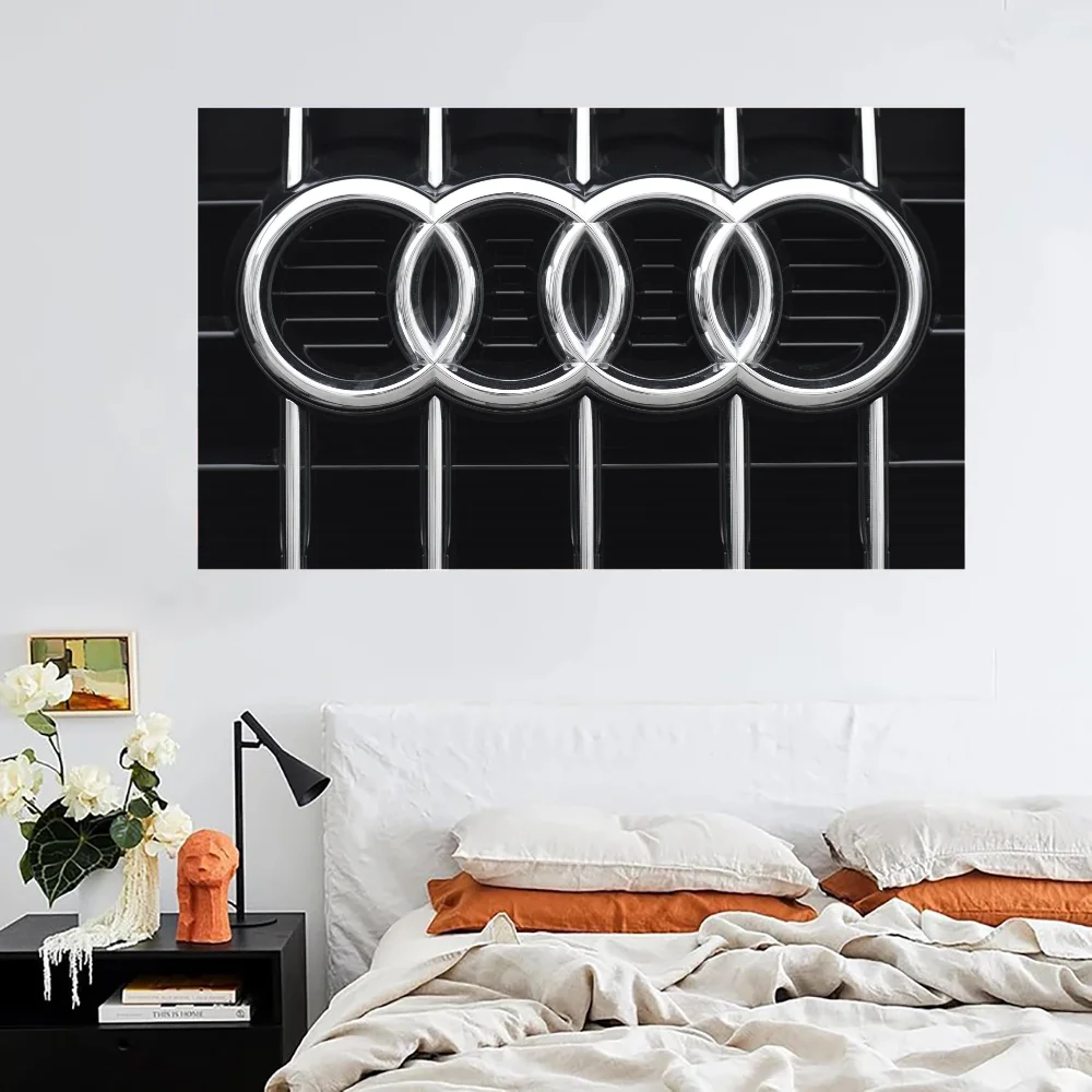 A-audi Logo Custom Flag to Hang Decorative Flags for Rooms Home Garden Flags and Banners Garage Decoration Outdoor Decorations