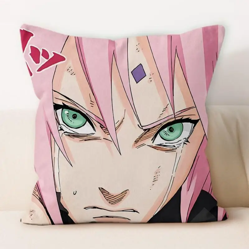 Naruto Anime Pillow Body Cushion for Bedroom Living Room Office Sofa Back Lumbar Support Soft Plush Kawaii Anime Home Decor Gift