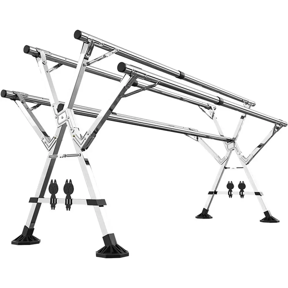 

Collapsible Steel Drying Rack, Adjustable Height, Ideal for Bedroom or Balcony, Easy Storage (160cm)