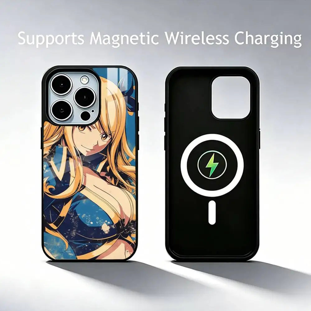 F-fairy tail lucy H-heartfilia  Phone Case For iPhone17,16,15,14,13,12,11 Plus,Pro Supports Magnetic Wireless Charging