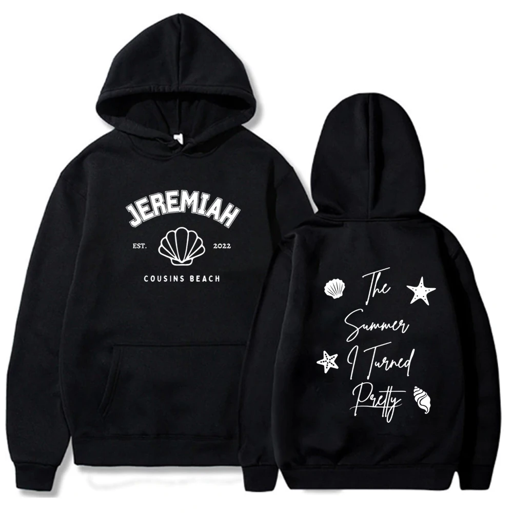 سترة نسائية جميلة بغطاء للرأس من The Summer I Am Kenough Team Jeremiah Conrad Belly Sweatshirt Harajuku Sudaderas
