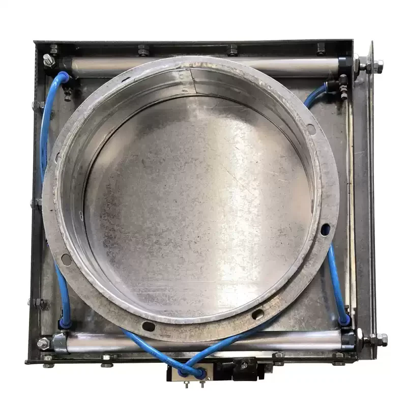 Pneumatic Plug-in Gate Valve Pipeline Flow Regulating Damper For Dust Collecting Ash Suction Cleaning System