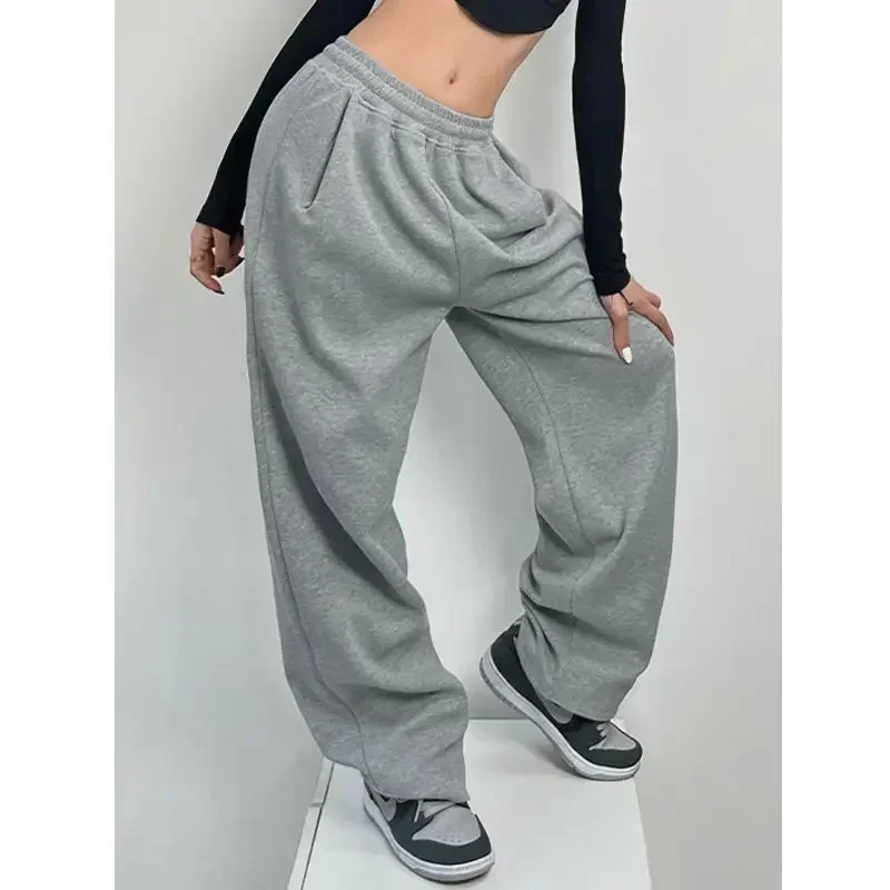 Loose Baggy Grey Sweatpants Women Casual Jogger White Sports Pants Korean Fashion Training Trousers Kpop Harajuku Streetwear