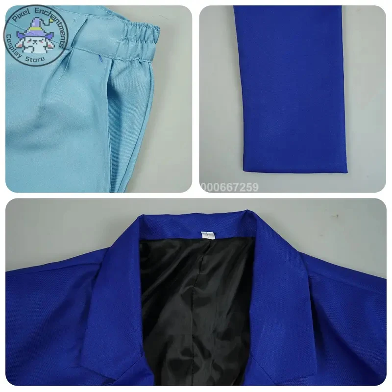 

A,3\d/Popular Conan Role Playing Costume Blue Jacket + Shorts + Bow Tie Full Set High Quality Anime Outfit Halloween P3;b,6/k'5;