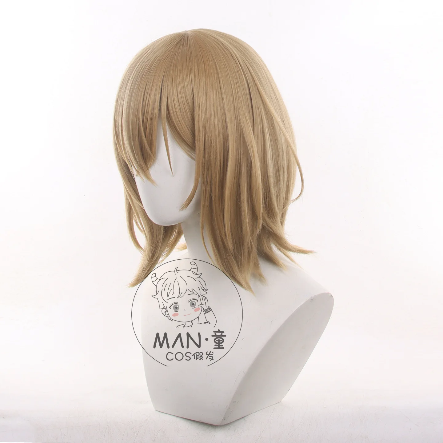 الفتاة غير البشرية التي تريد أن تفعلني 800 عامًا من Himanako شعر مستعار تأثيري فروة الرأس المستديرة هدية الهالوين