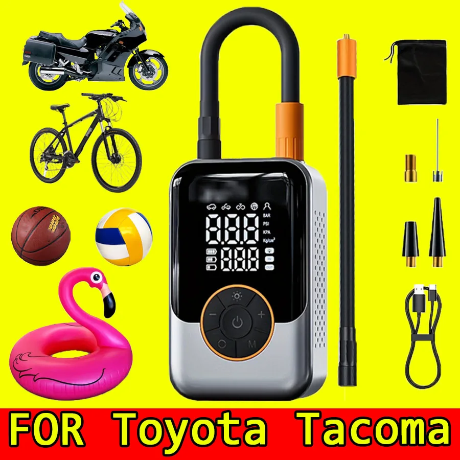 

FOR Toyota Tacoma Portable Air Compressor Quick Charging Car Tire Wireless Air Pump Intelligent Electric Tire Inflator