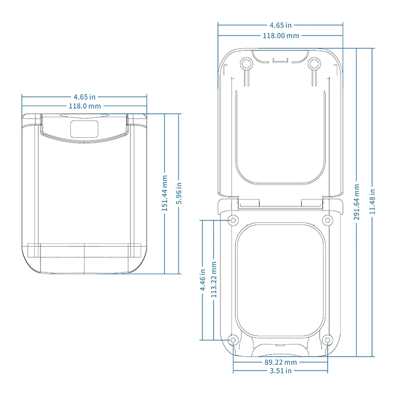 Capa magnética para caravana motorhome campista, acessórios para trailers, enchimento de água, à prova de poeira, rápido forte, preto e branco