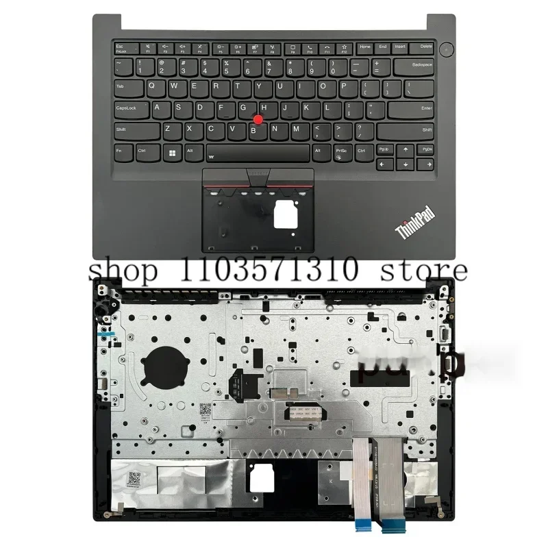 

N New Original backlit keyboard palmrest case cover for Lenovo ThinkPad E14 Gen 2 laptop 5m10w64672