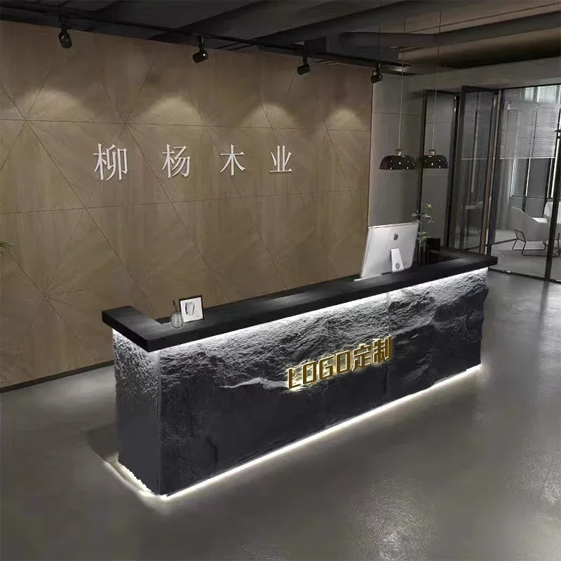

Cash Register Business Customer Center Reception Salon Wall Table Counter Desks Computer Tables Mostradores Para Recepcion