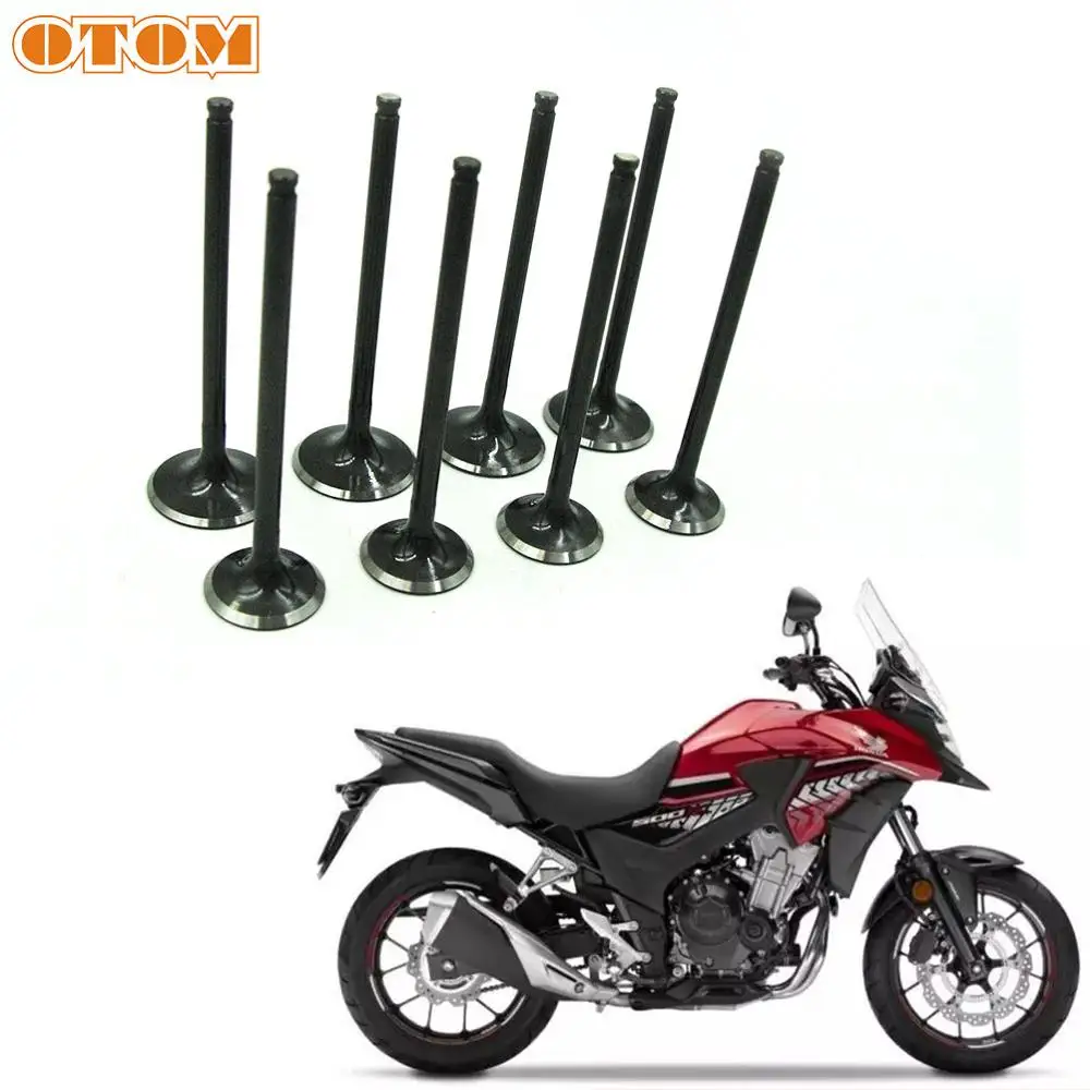 

OTOM Motorcycle Intake Valve and Exhaust Valves Set For Honda CB500 500X CB500F BMW T500GS Off Road Dirt Bike Engine Spare Parts