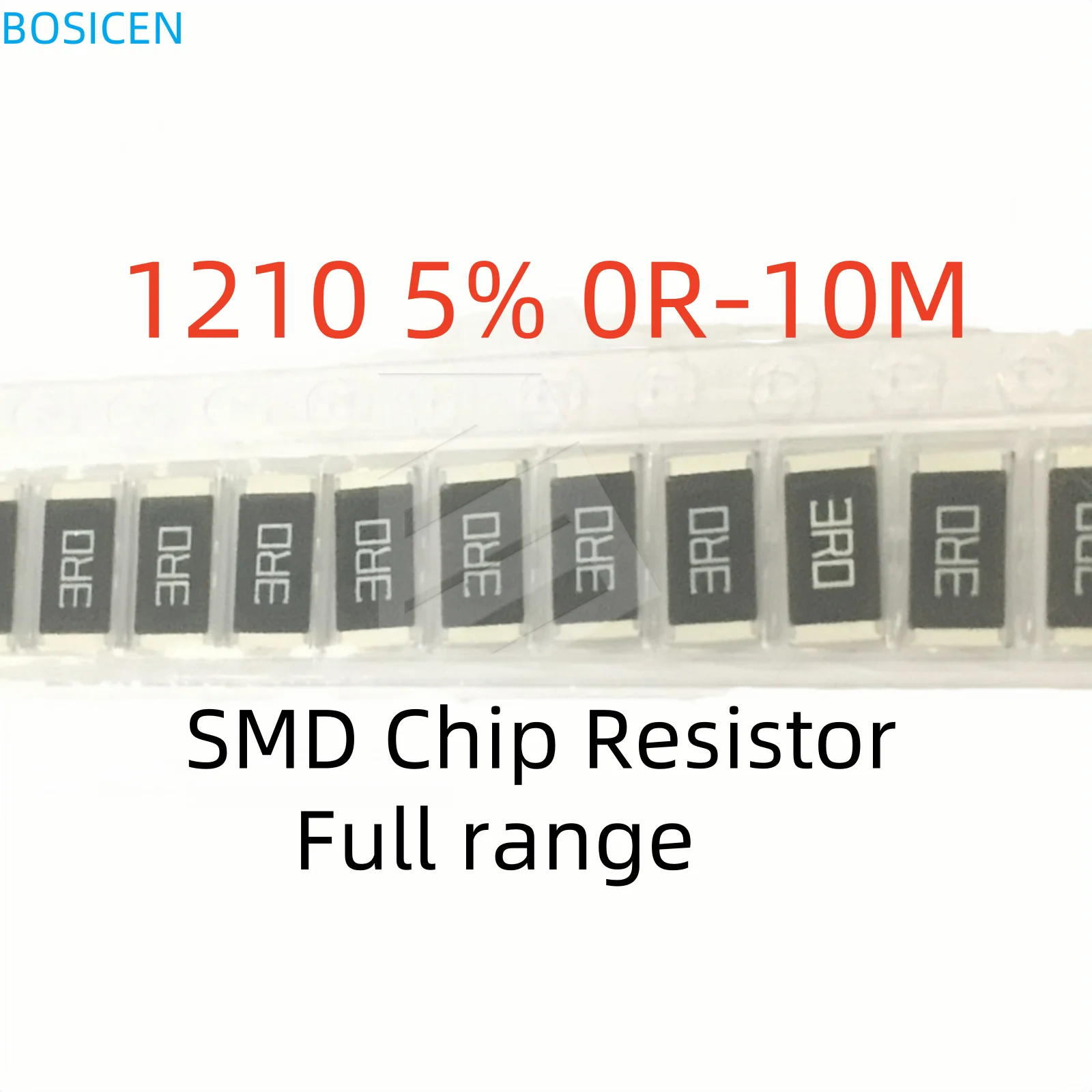 SMD 칩 저항기, 1210 1/2W, 0R - 10M 1 10 22 47 100 220 330 470 ohm 10R 47R 100R 220R 470R 1K 2.2K 4.7K 10K 100K 1M, 10 개