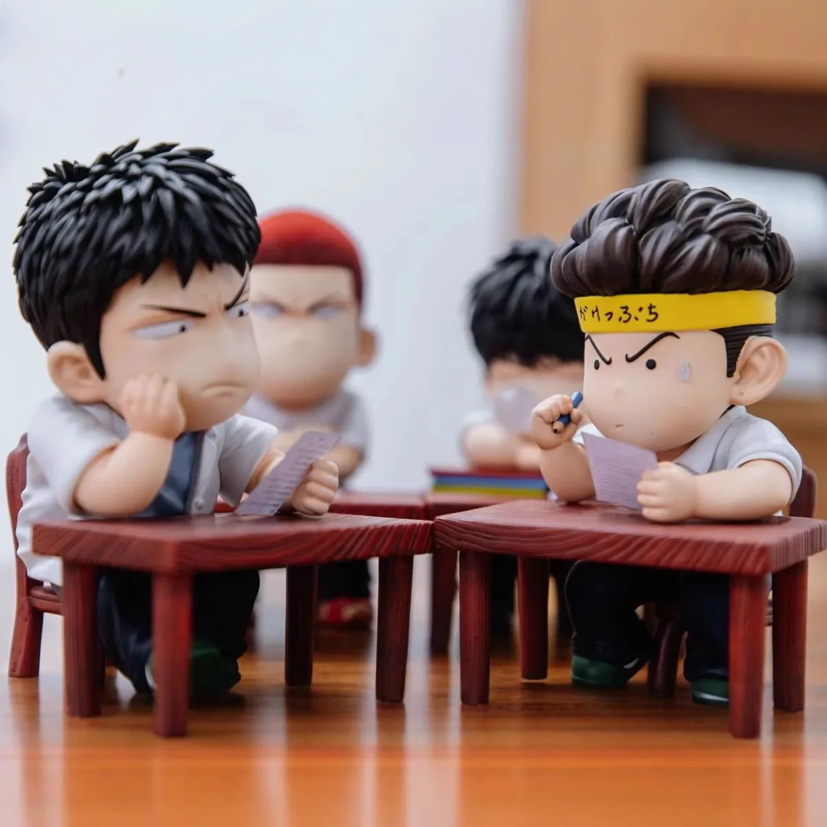 Slam Dunk Q-Version - Shohoku Makeup Exam Squad Set (Rukawa Kaede, Sakuragi Hanamichi, Mitsui Hisashi) Boxed Figurines