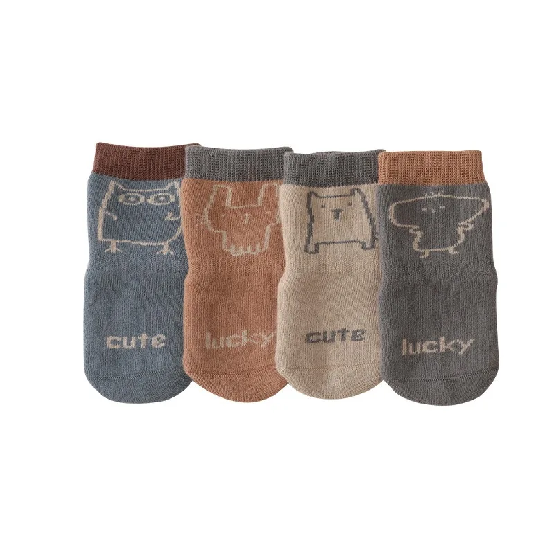 Baby socks Autumn and winter new thick warm wool baby floor socks silicone non-slip toddler socks