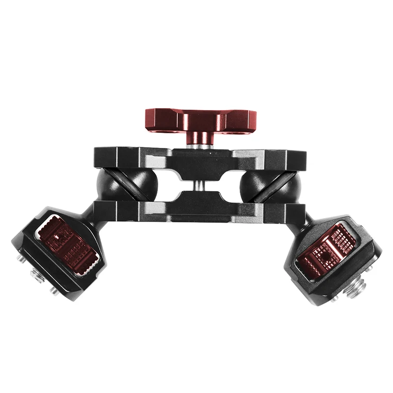 Doppelte Kugelköpfe Magic Arm 1/4'' 3/8'' Schraube für DSLR Kamera Monitor Mikrofon Video Licht Super Clamp Kamera Käfig Halterung – Detail 7
