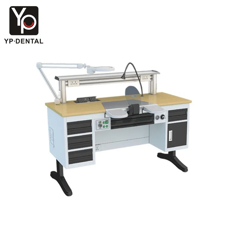 den tal Laboratory Double people  den tal lab bench workstation On Sale