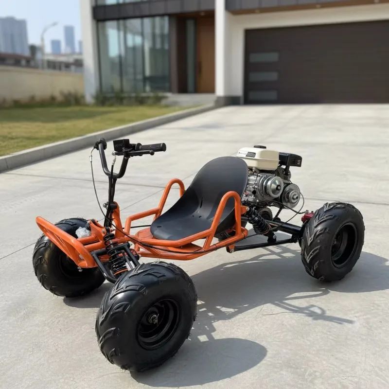 Custom Professional Pedal Gas 4 Stroke All-Terrain Off-Road Kart Pedal Drifting Go Kart 60KM/H 250kg Load Outdoor 8-inch
