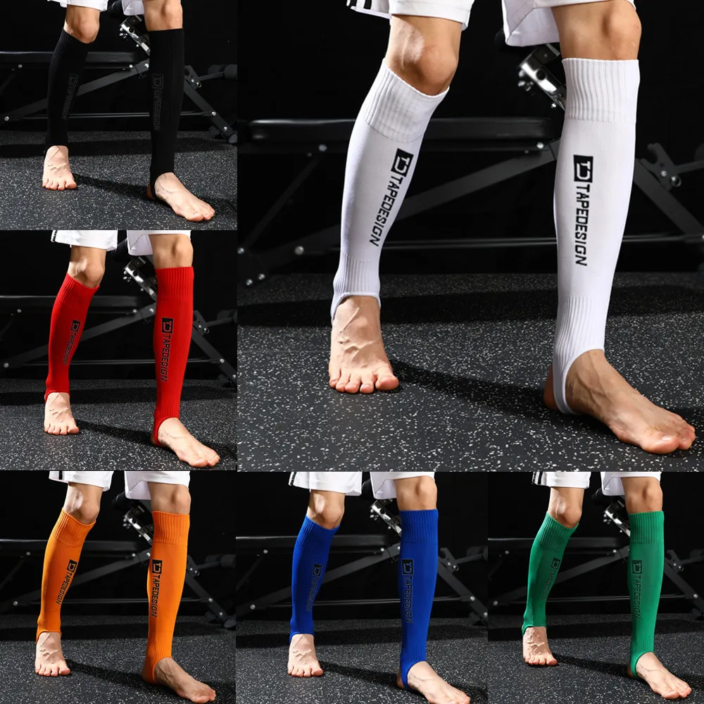 long-style Soccer Football Shin Guard Teens Socks Pads Professional Shields Legging Shinguards Sleeves Protective Gear