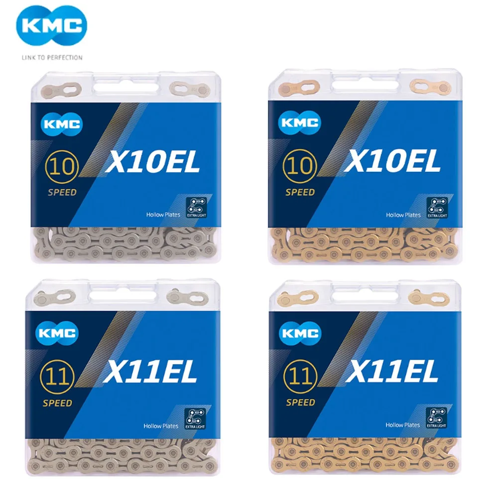 سلسلة دراجات KMC X-series 10\11 سرعة عالمية خفيفة الوزن بتصميم شبه مجوف سلسلة تدريب