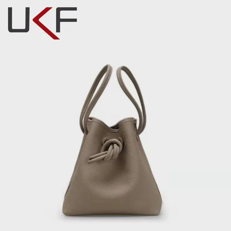 UKF New Drawstring Bucket Bag Women Shoulder Bags Female Handbags Luxury Designer Ladies Casual Messenger Bags For Women сумка