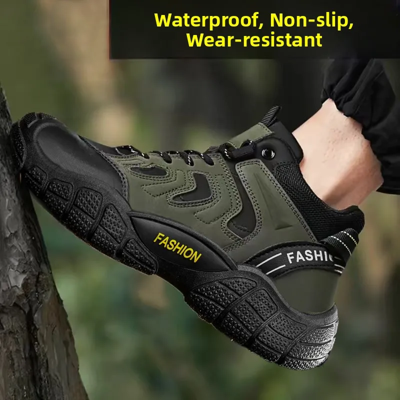 

Men's Outdoor Casual Sports Climbing Shoes Wear-Resistant Breathable Spring New Style Labor Protection Work Boots Boots