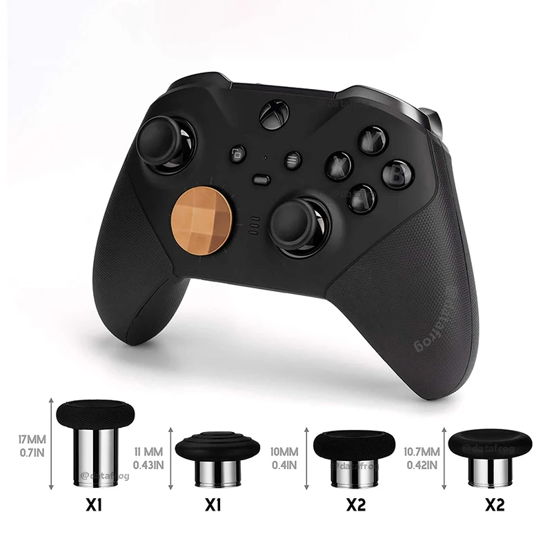 DATA FROG Metal DPad Trigger Paddles Replacement Thumbstick For Xbox One Elite Series 2 Metal Paddles Thumb Grips Accessories