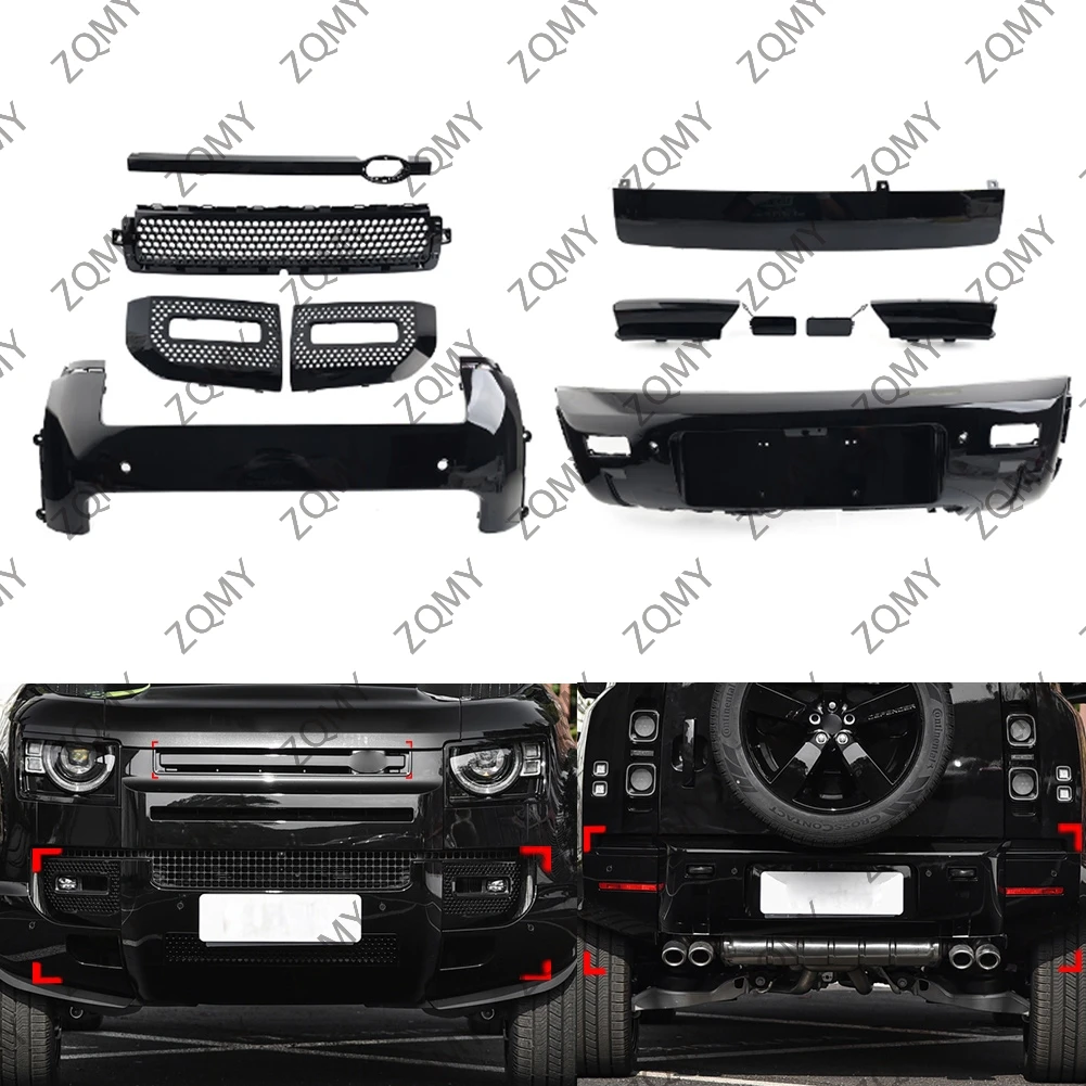 Car Front Rear Lip Bumper Protector Guard Skid Body Kit For Land Rover Defender 90 110 130 2020 2021 2022 2023 2024