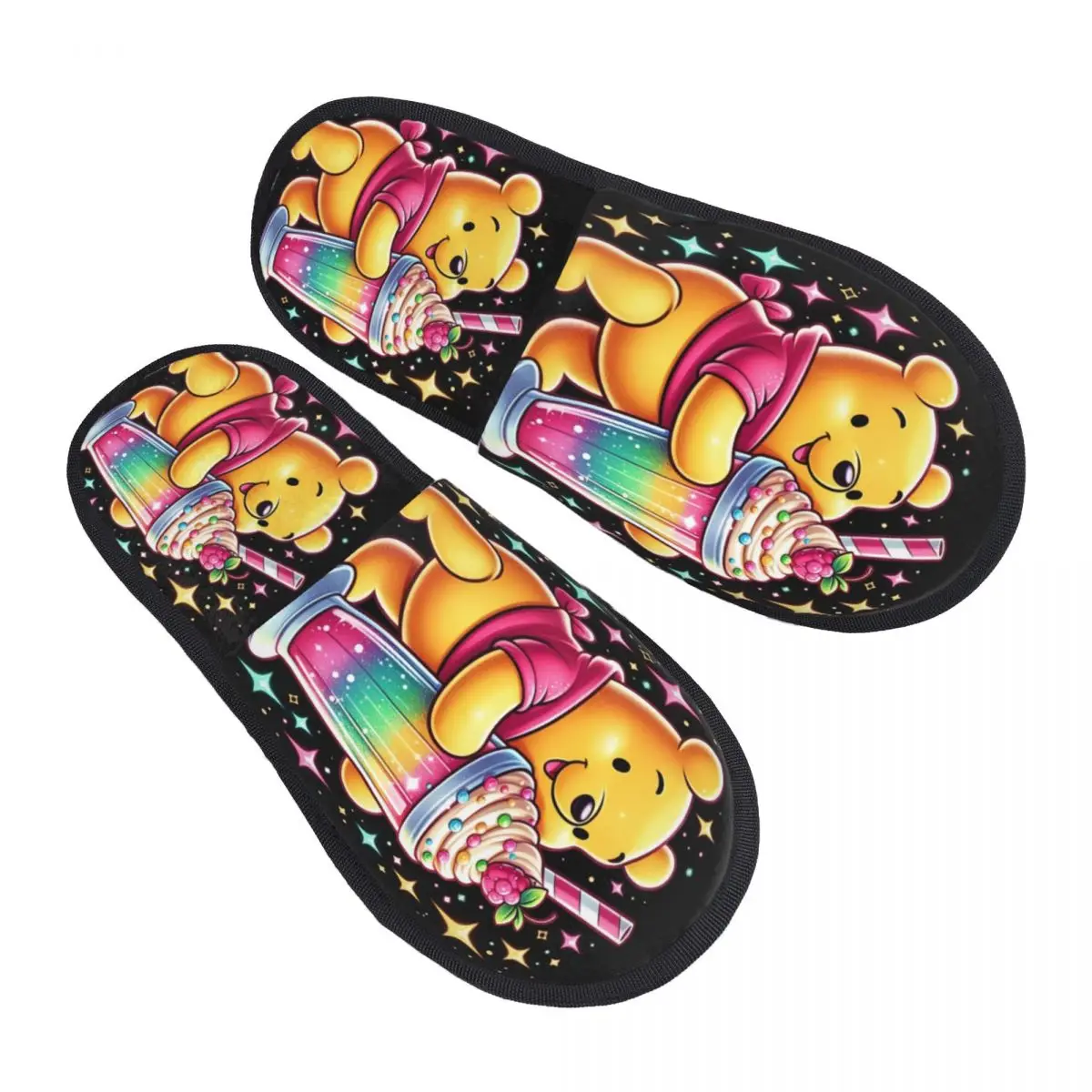 

Женские домашние тапочки из мягкой пены с эффектом памяти с Винни-Пухом в стиле аниме, уютные теплые тапочки с противоскользящей подошвой из мультфильма «Уи Тигр»