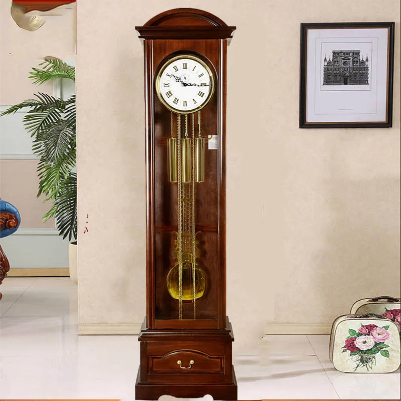 Living room traditional old-fashioned timekeeping machinery modern movement floor clock