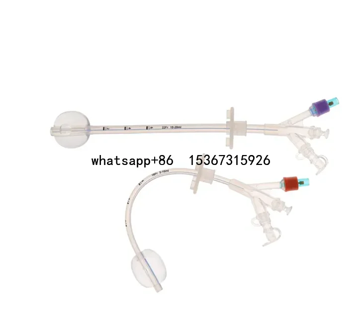 Silicone Gastrostomy Disposable Silicone Stomach Tube Endoscopic Surgery Gastrostomy Tube